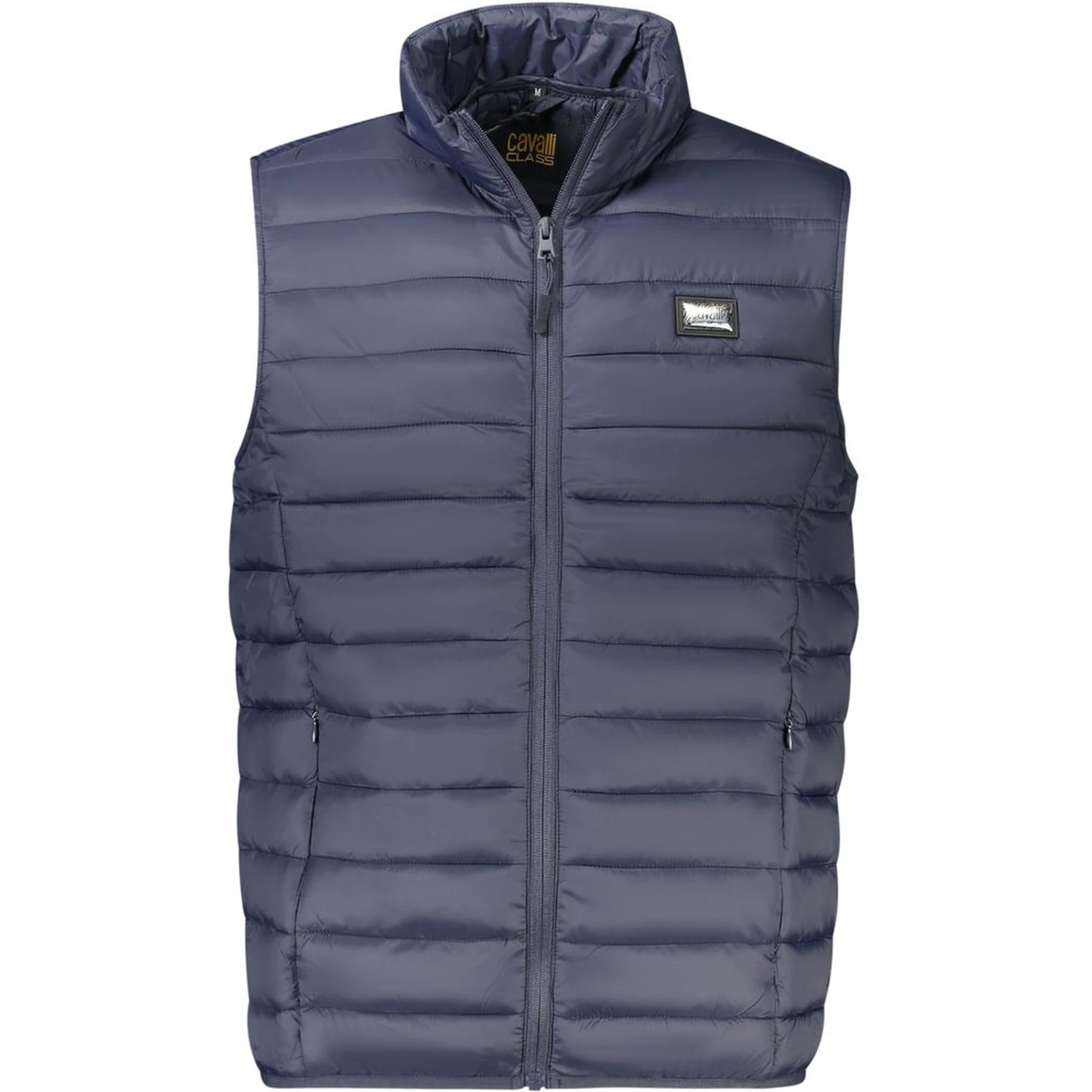 Blue Polyester Men Jacket