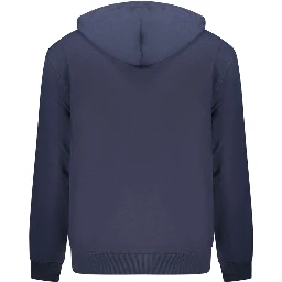 Blue Cotton Men Sweater