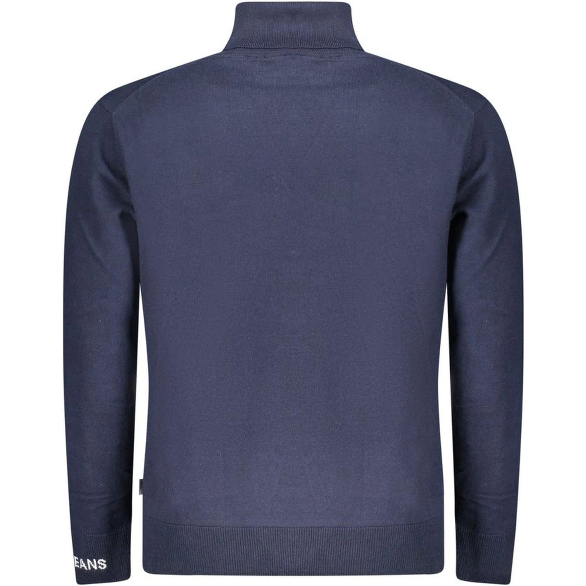 Blue Cotton Men Sweater
