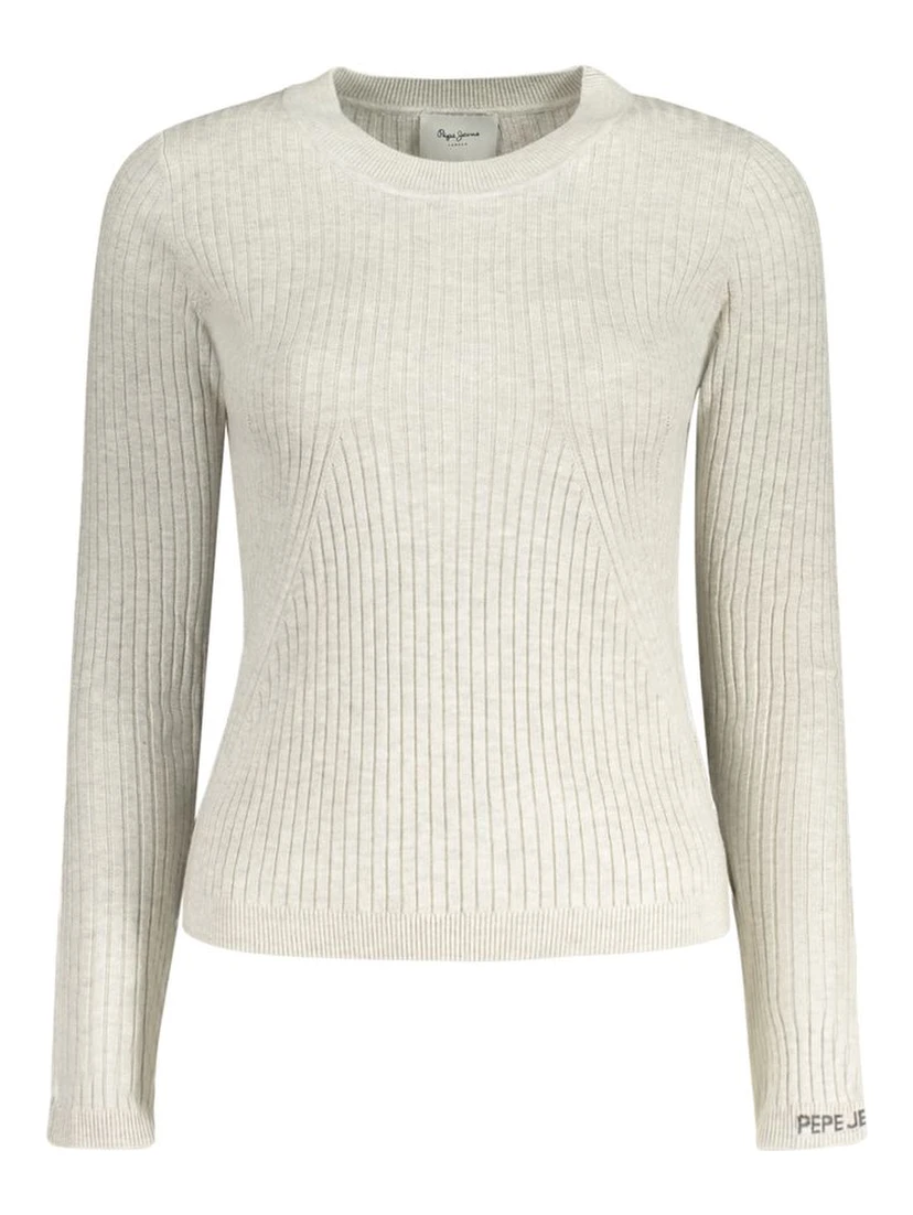 Gray Cotton Women Sweater