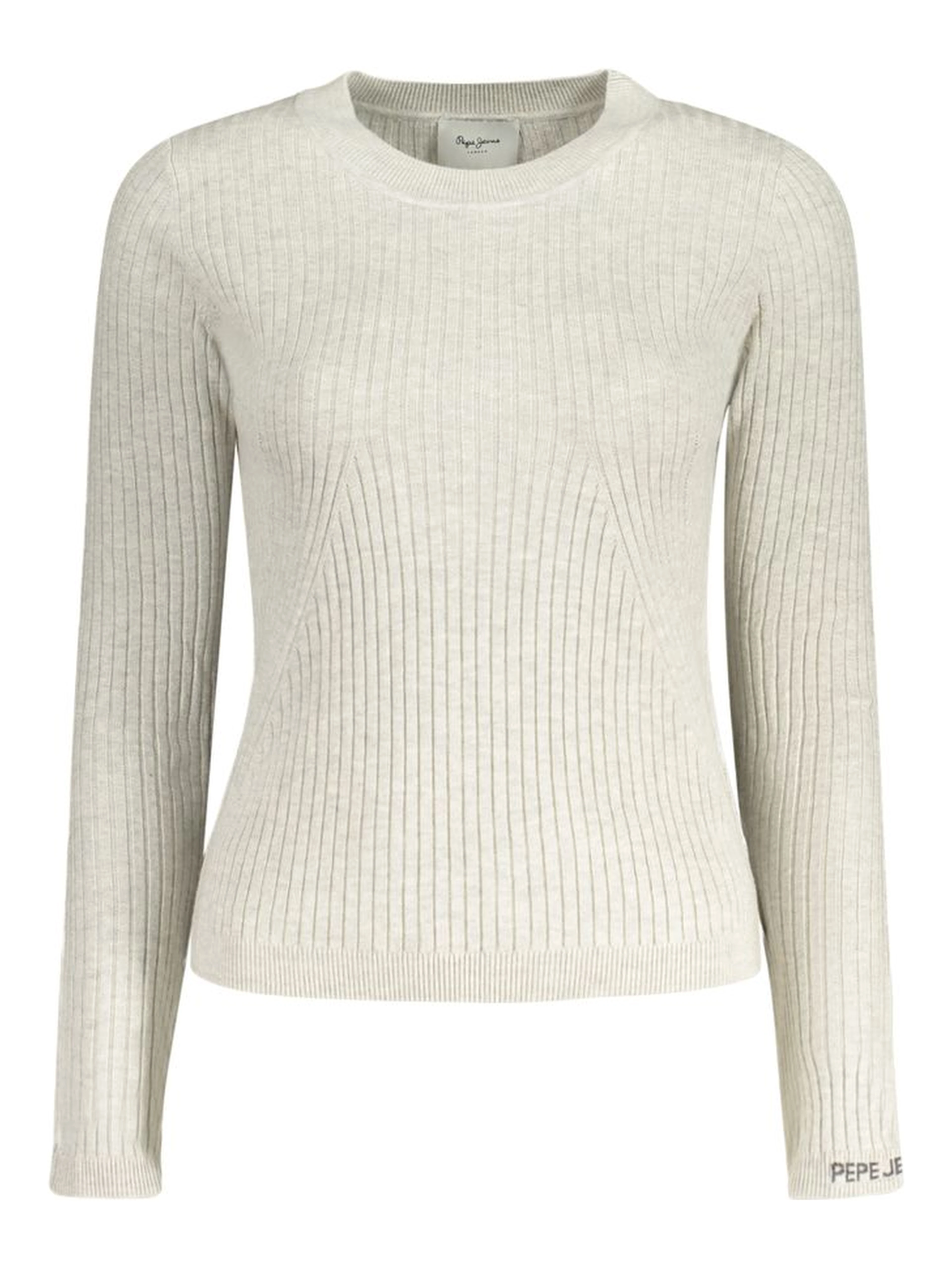 Gray Cotton Women Sweater