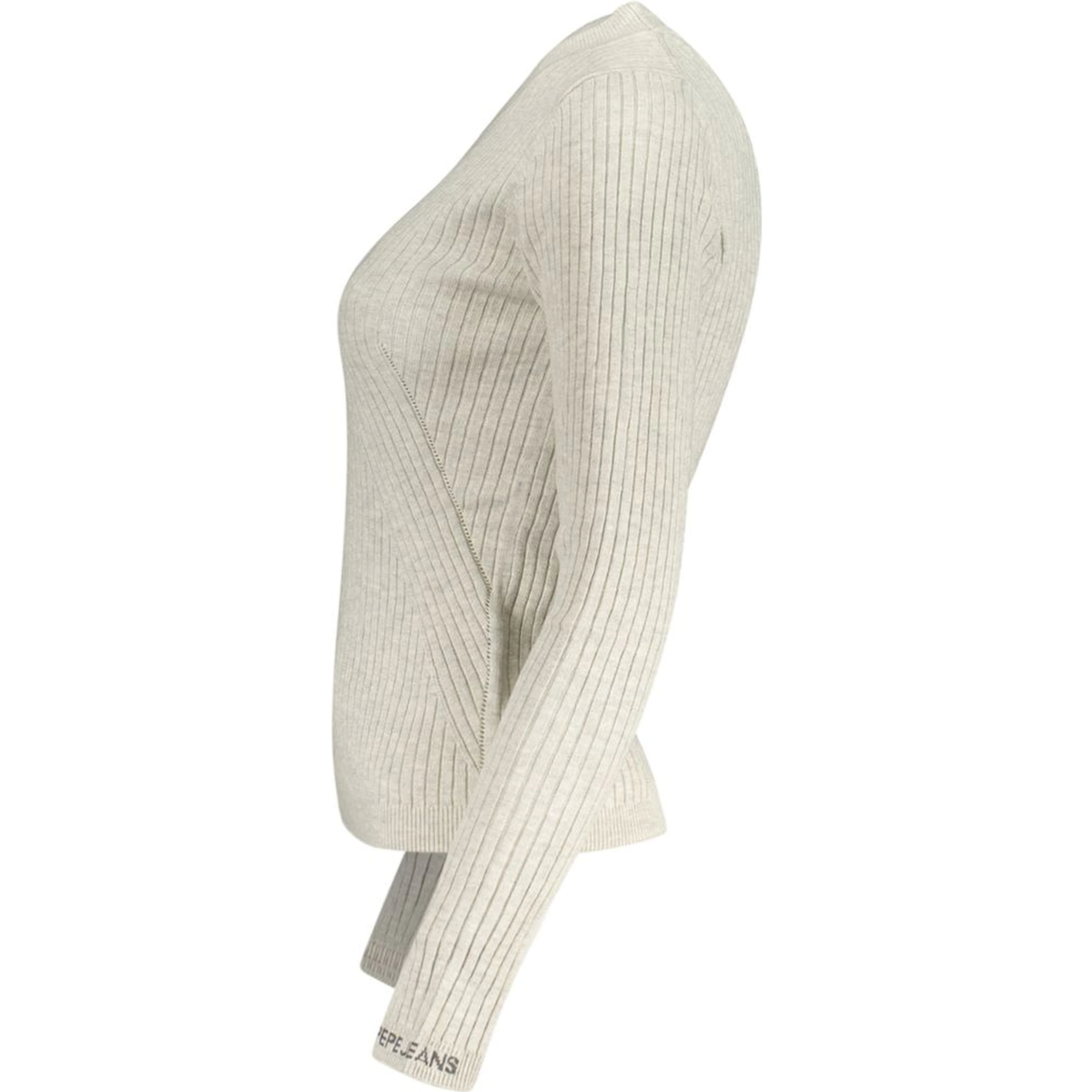 Gray Cotton Women Sweater