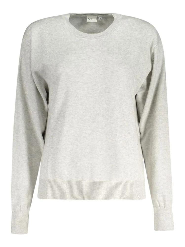 Gray Cotton Women Sweater