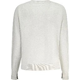 Gray Cotton Women Sweater