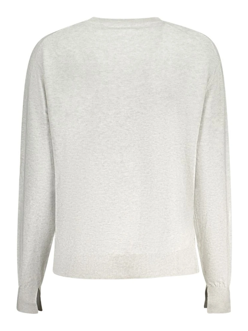 Gray Cotton Women Sweater