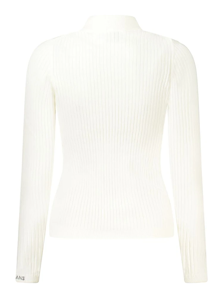 White Cotton Women Sweater alternative