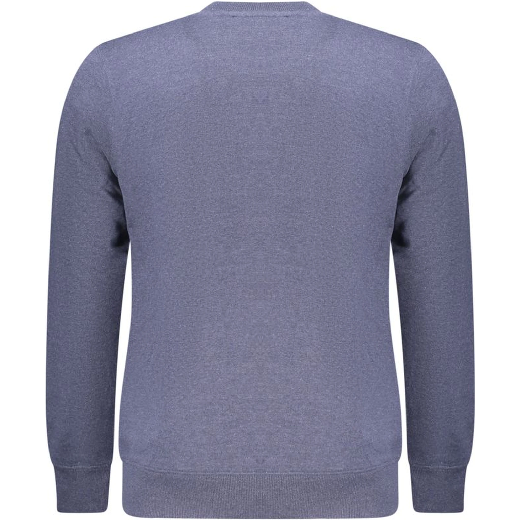 Blue Cotton Men Sweater