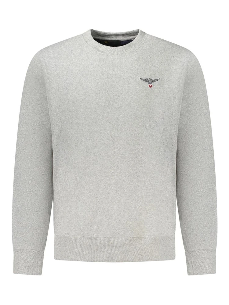 Gray Cotton Men's Sweater