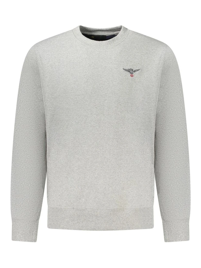 Gray Cotton Men's Sweater