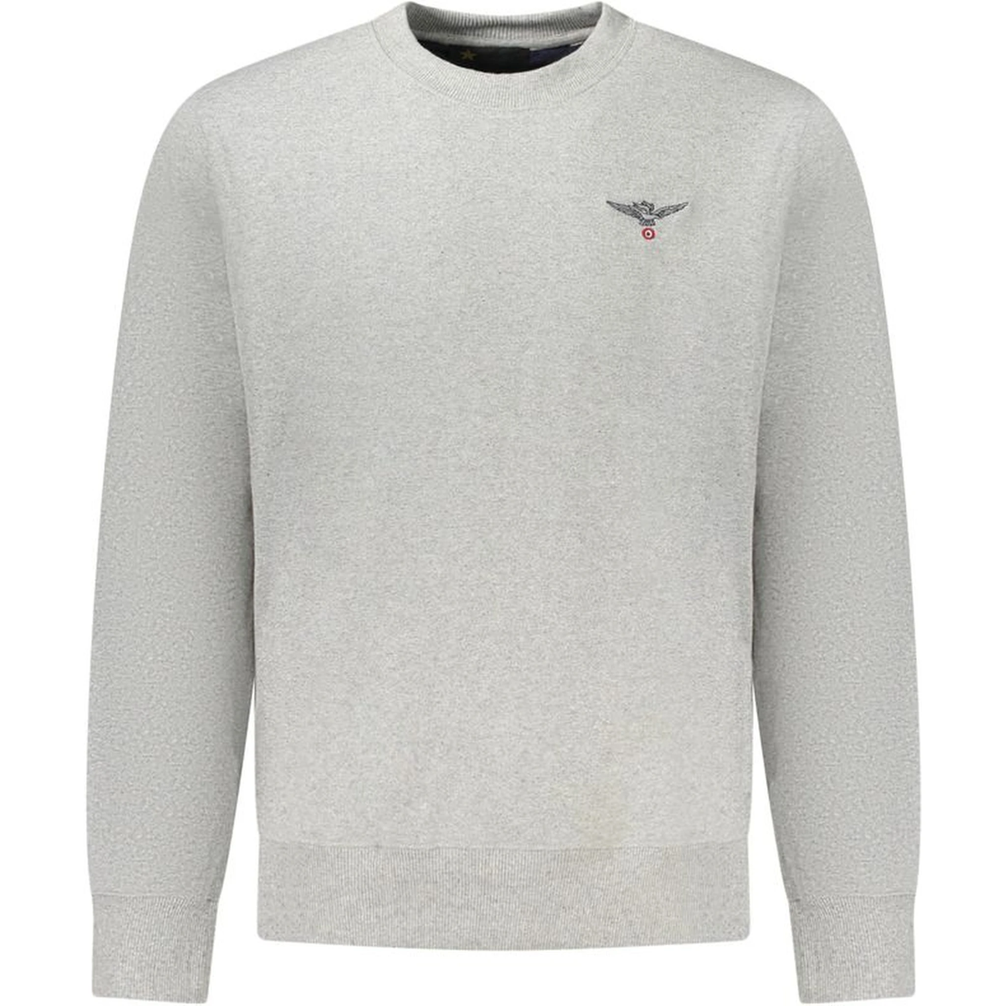 Gray Cotton Men's Sweater