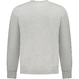 Gray Cotton Men's Sweater
