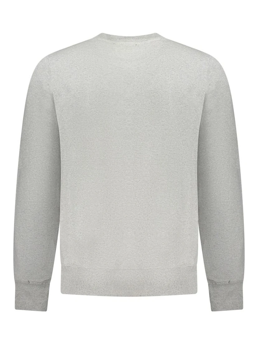 Gray Cotton Men's Sweater