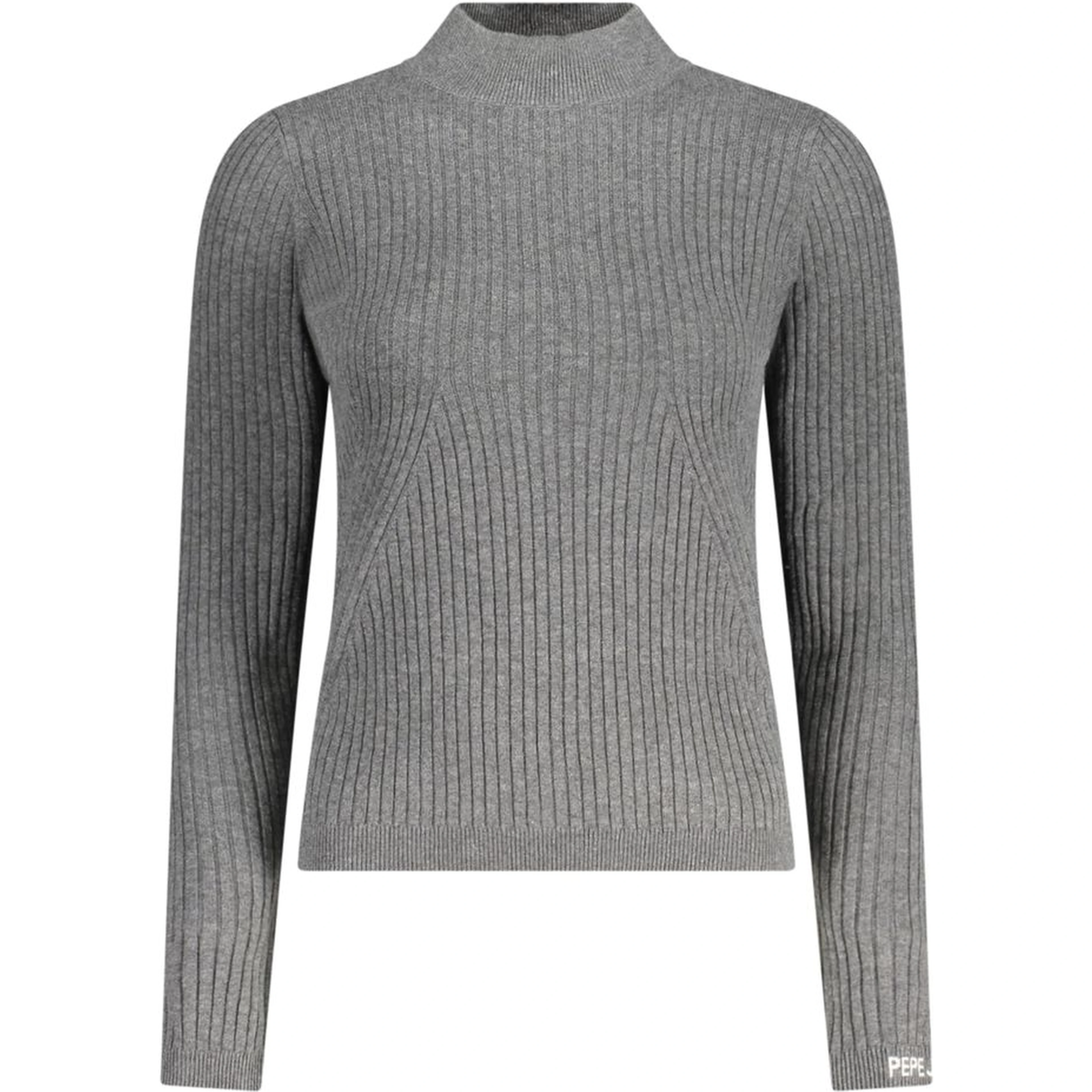 Gray Cotton Women Sweater