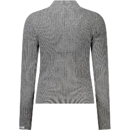 Gray Cotton Women Sweater