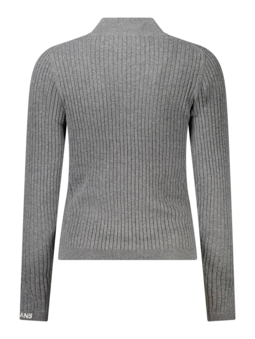 Gray Cotton Women Sweater