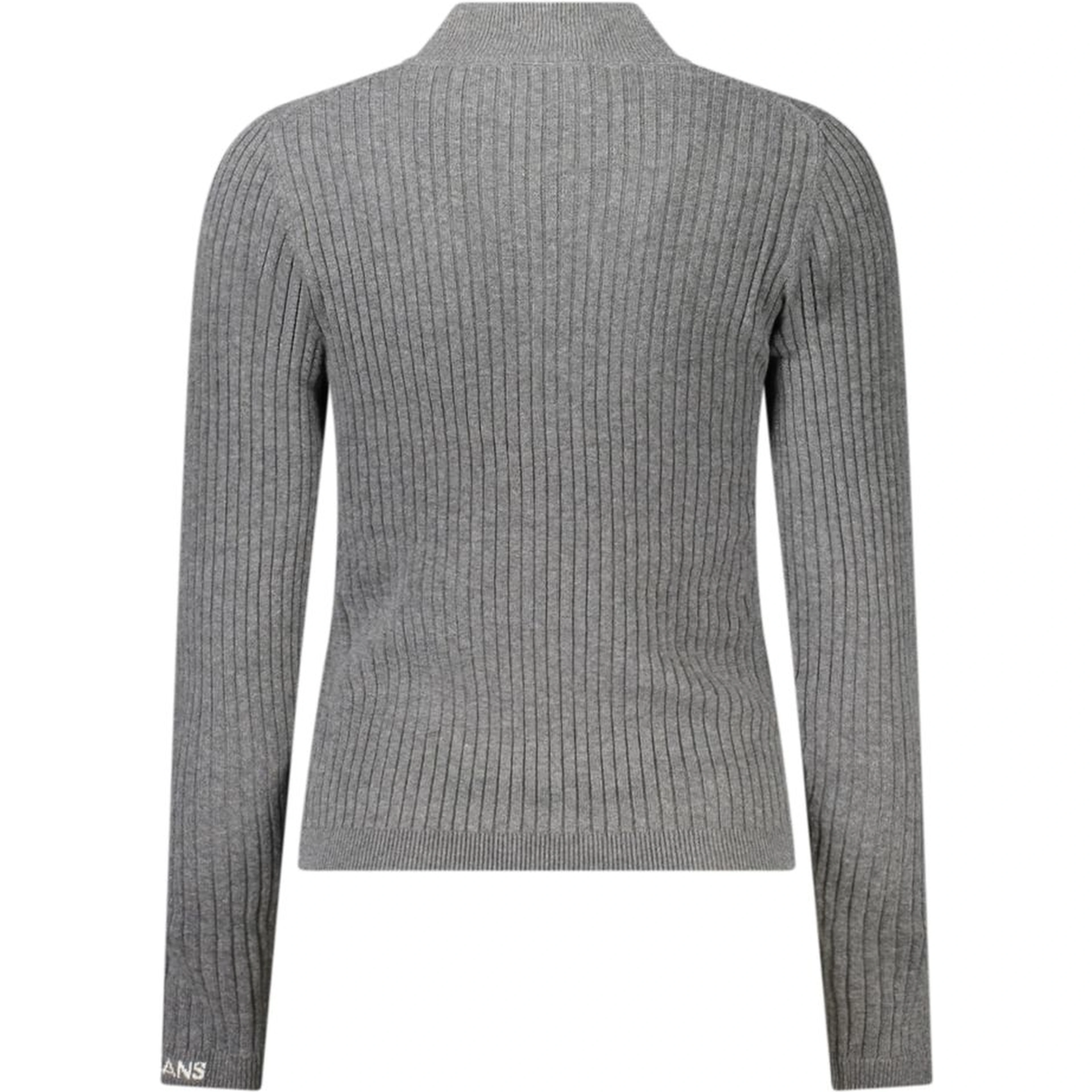 Gray Cotton Women Sweater