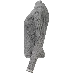 Gray Cotton Women Sweater