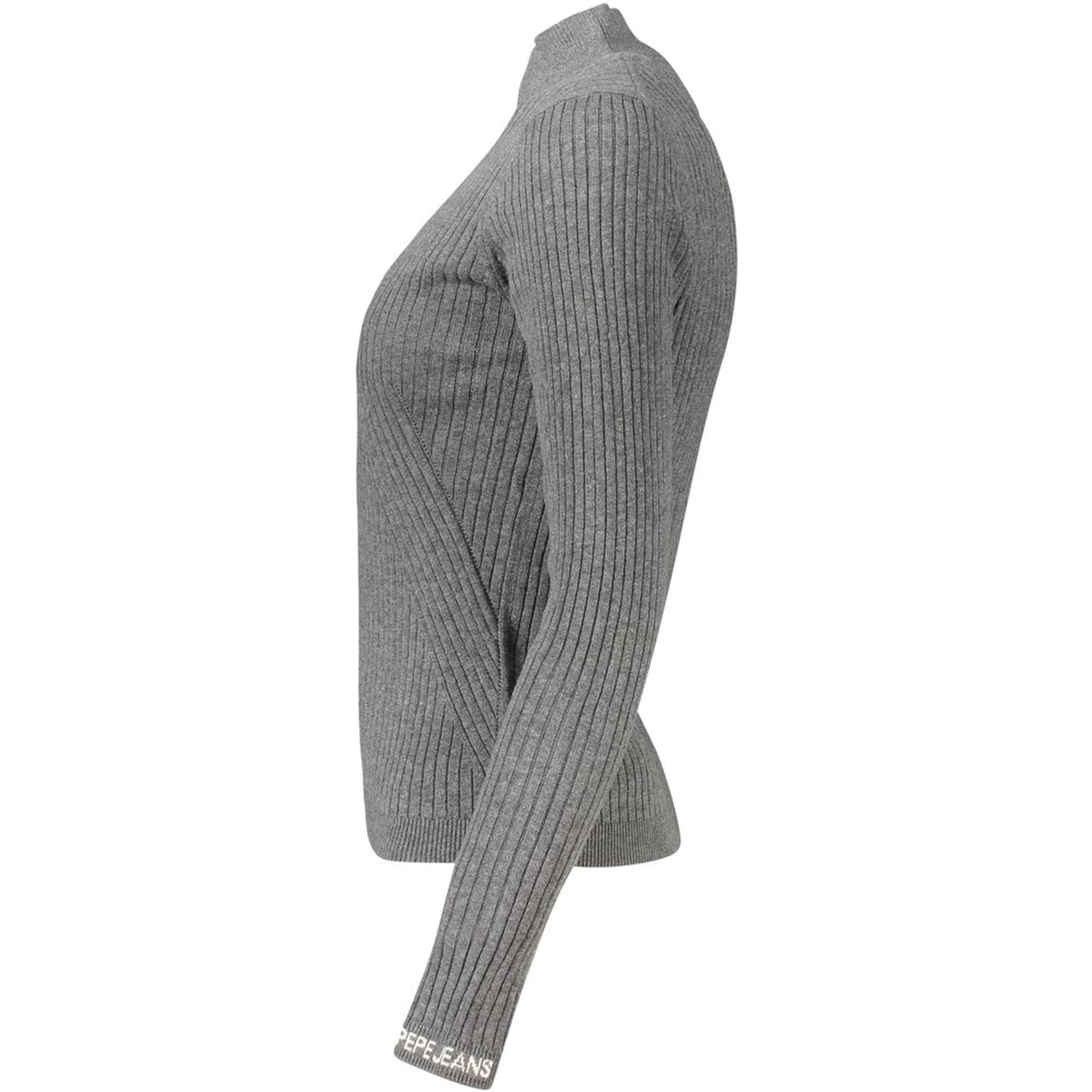 Gray Cotton Women Sweater