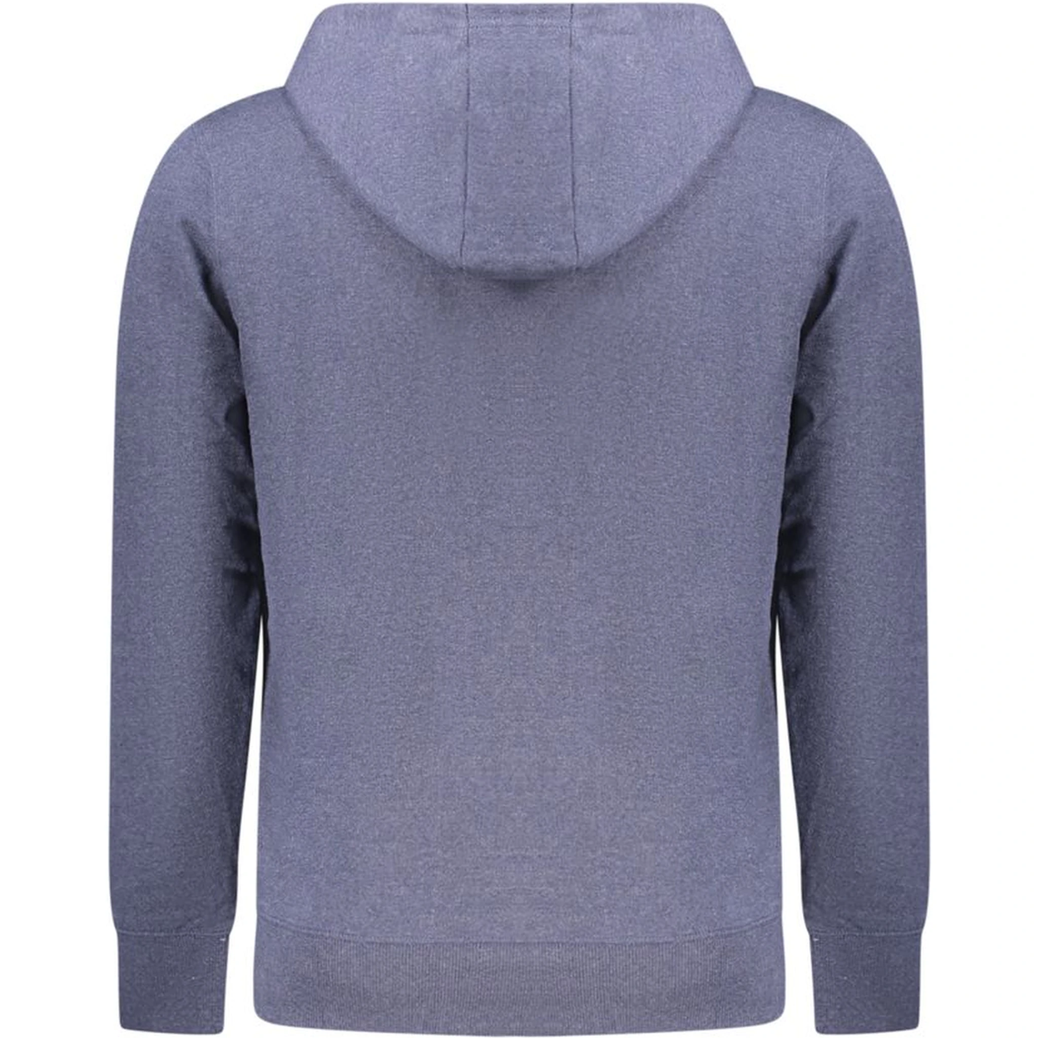Blue Cotton Men's Hooded Sweater