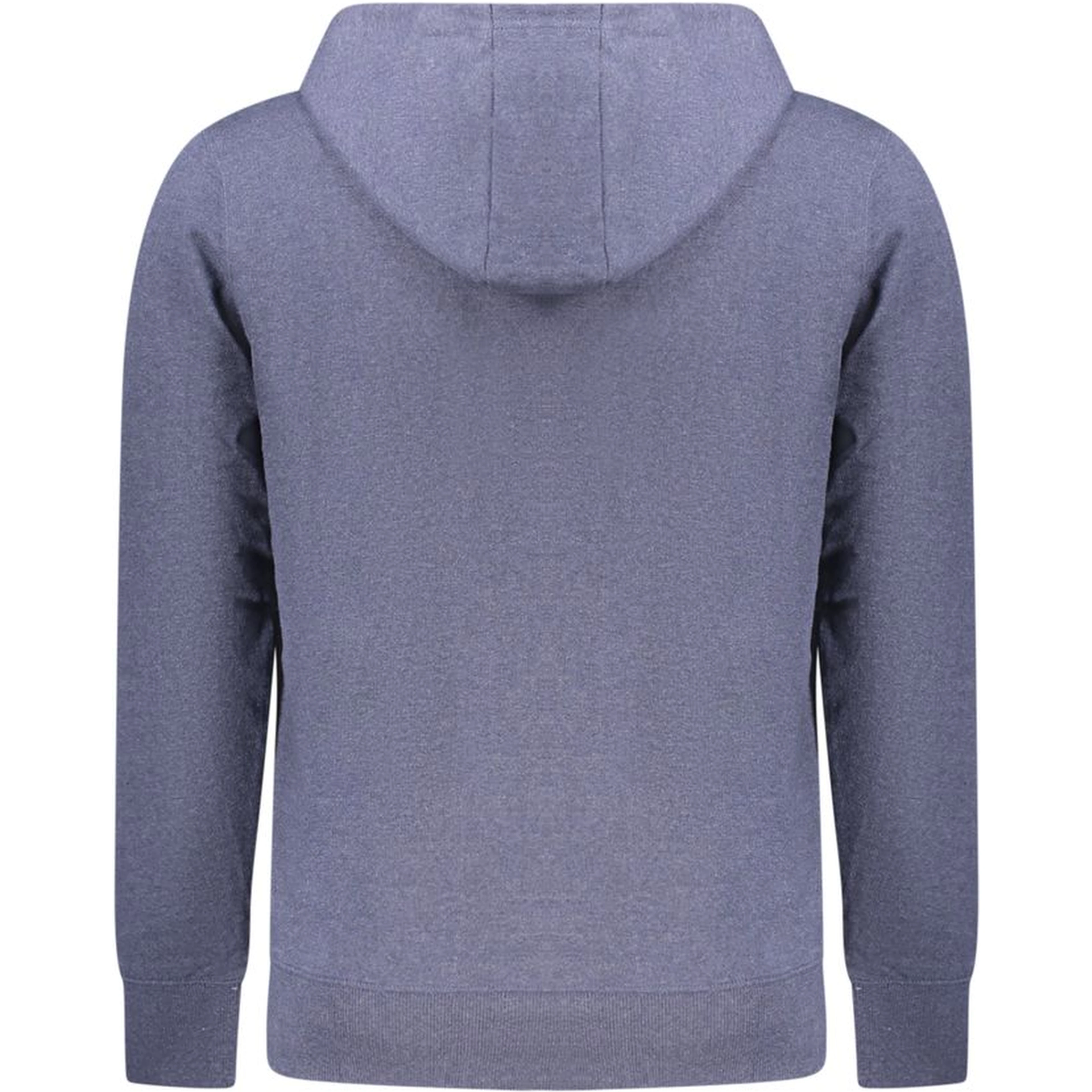 Blue Cotton Men's Hooded Sweater