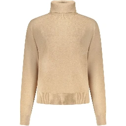 Beige Cotton Women Sweater
