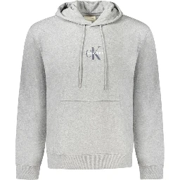 Gray Cotton Mens Hooded Sweater