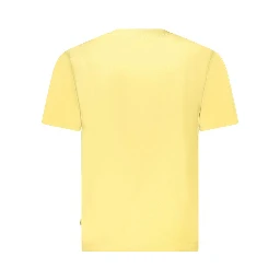 Yellow Cotton Men T-Shirt