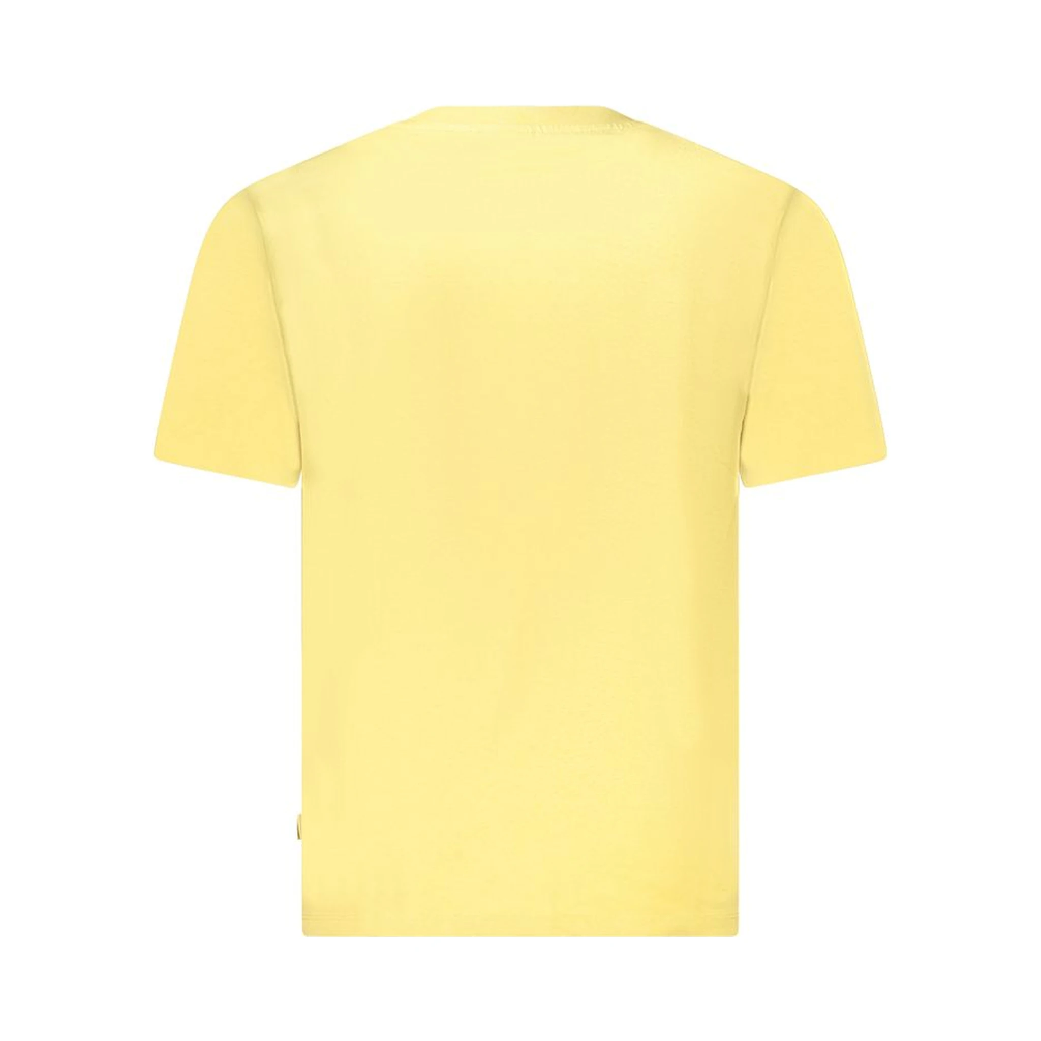 Yellow Cotton Men T-Shirt
