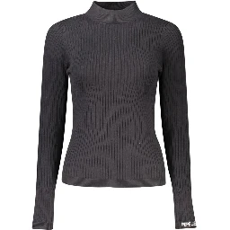 Black Cotton Women Sweater