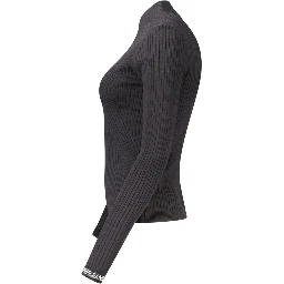 Black Cotton Women Sweater