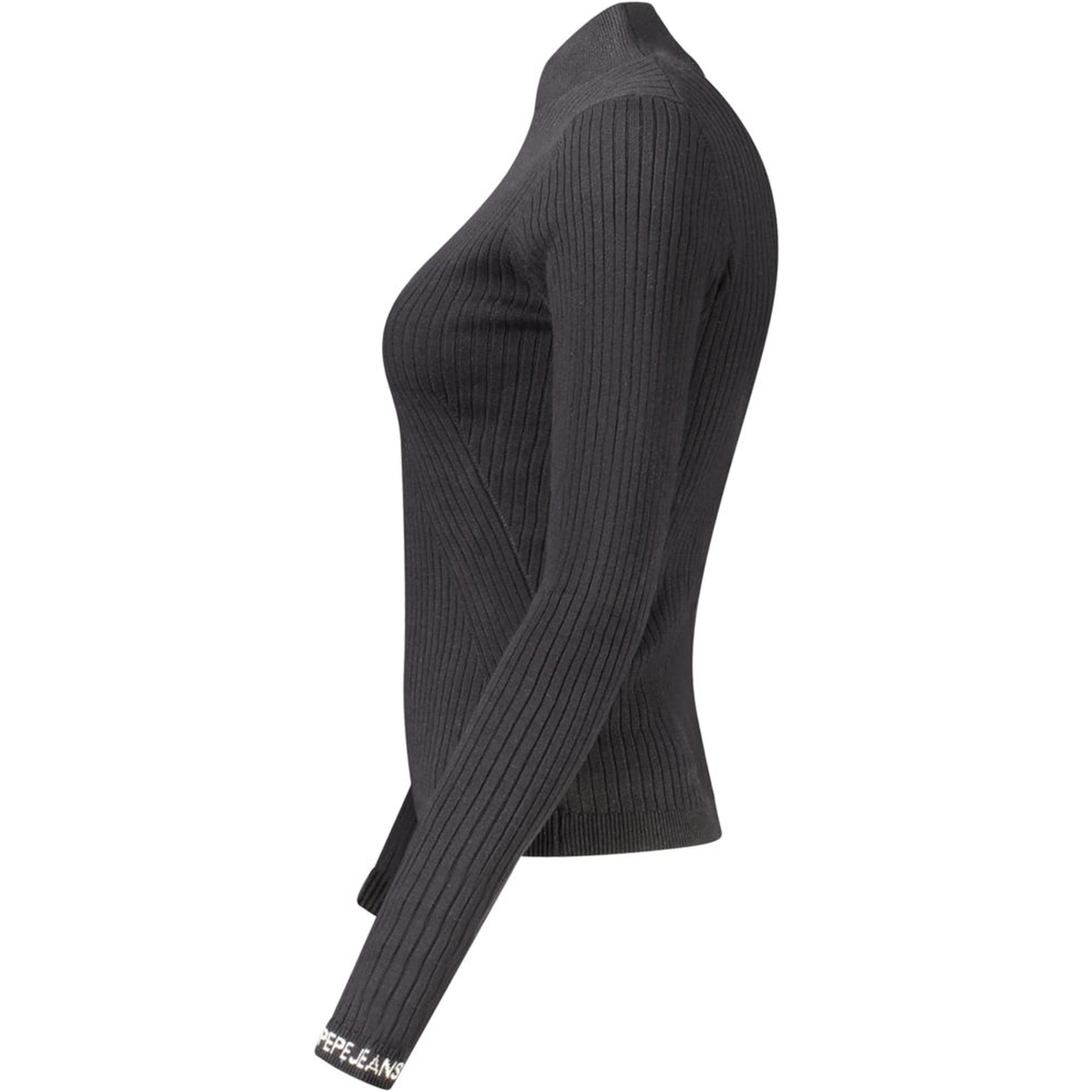 Black Cotton Women Sweater