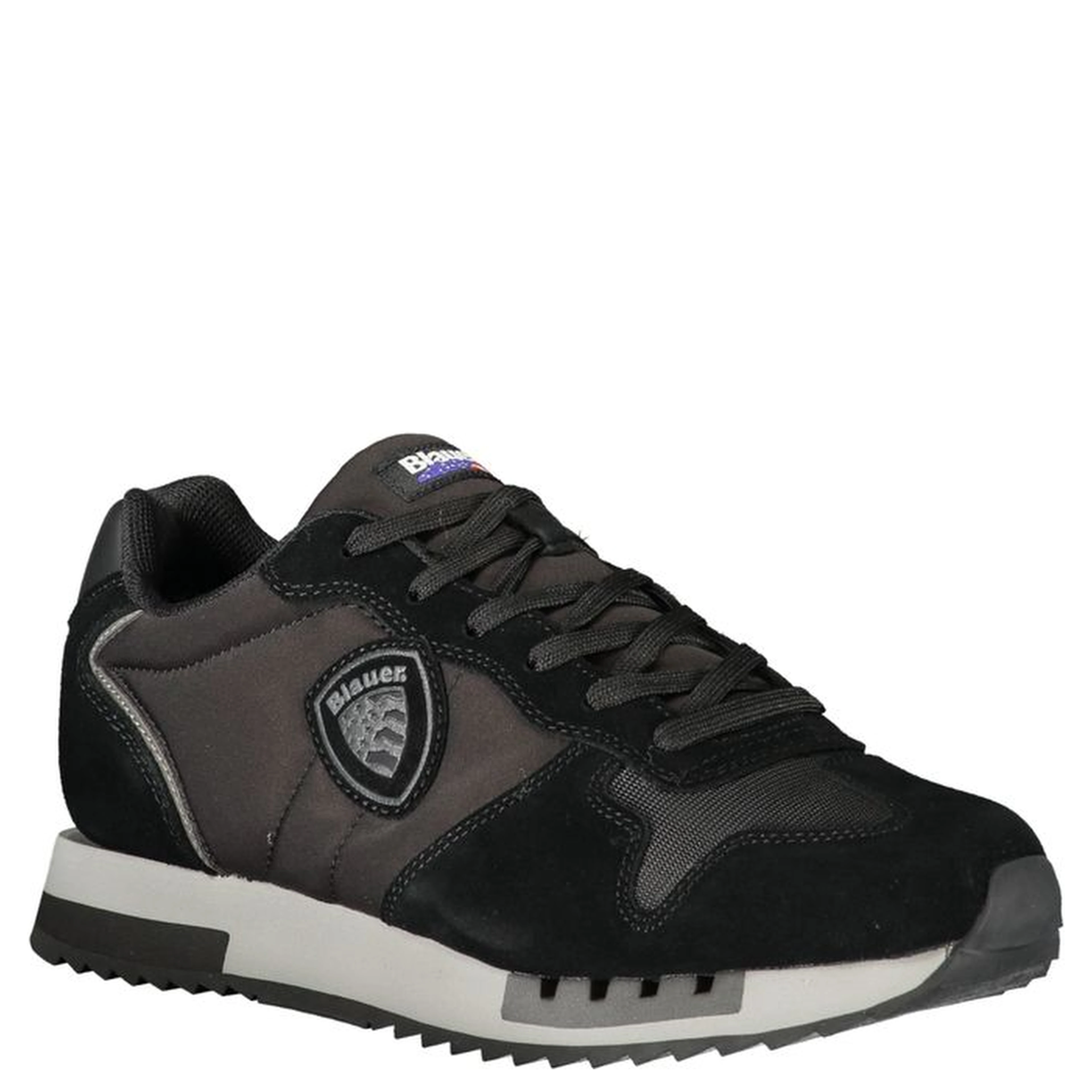 Black Leather Men Sneaker