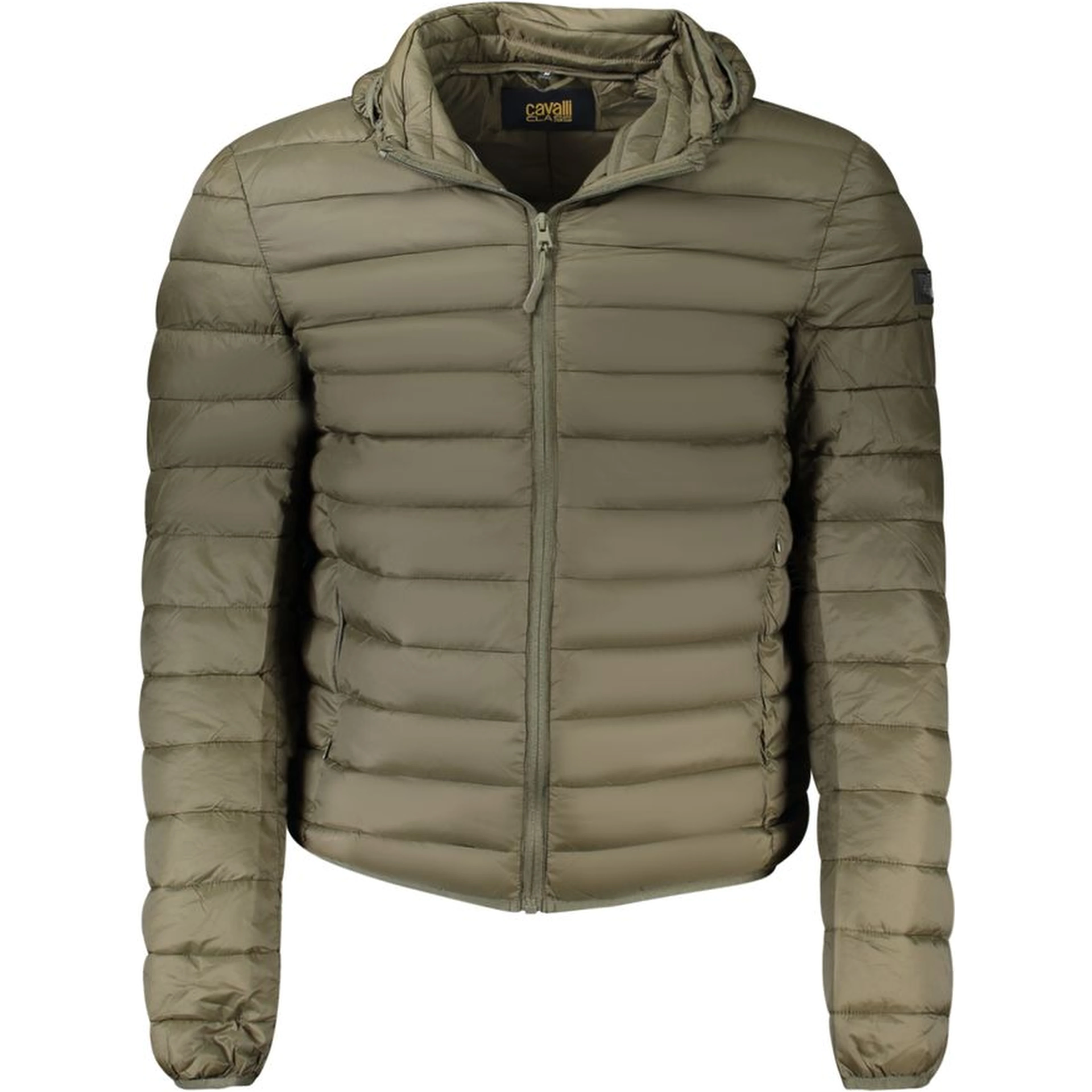Green Polyester Men Jacket