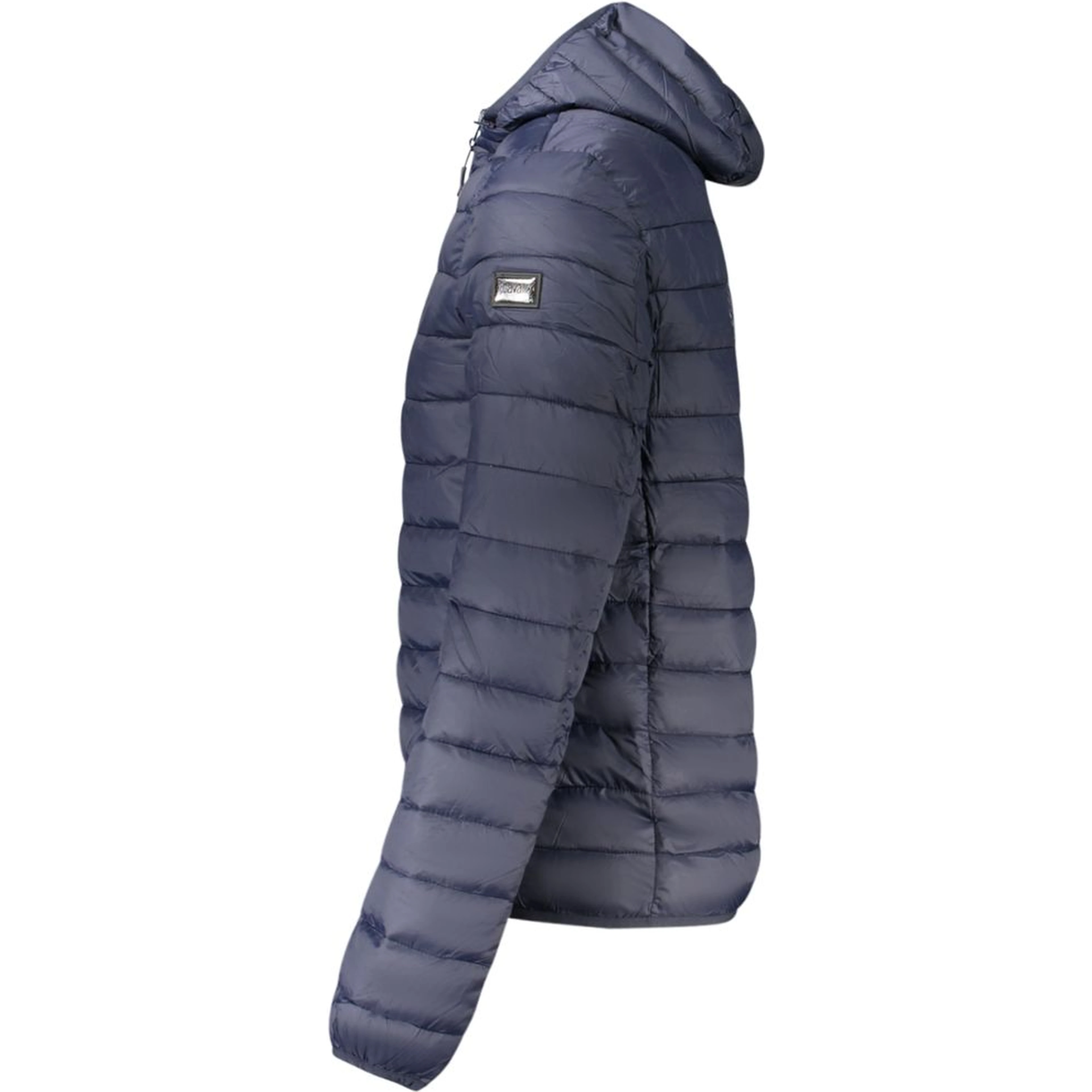 Blue Polyester Men Jacket