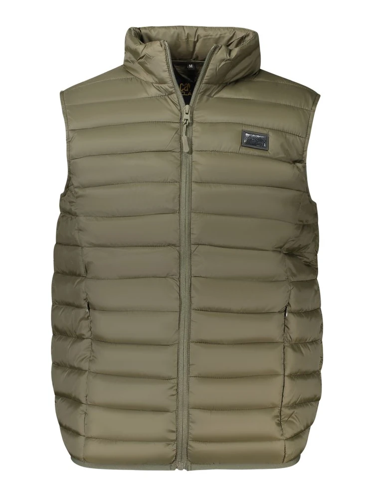 Green Polyester Men Jacket