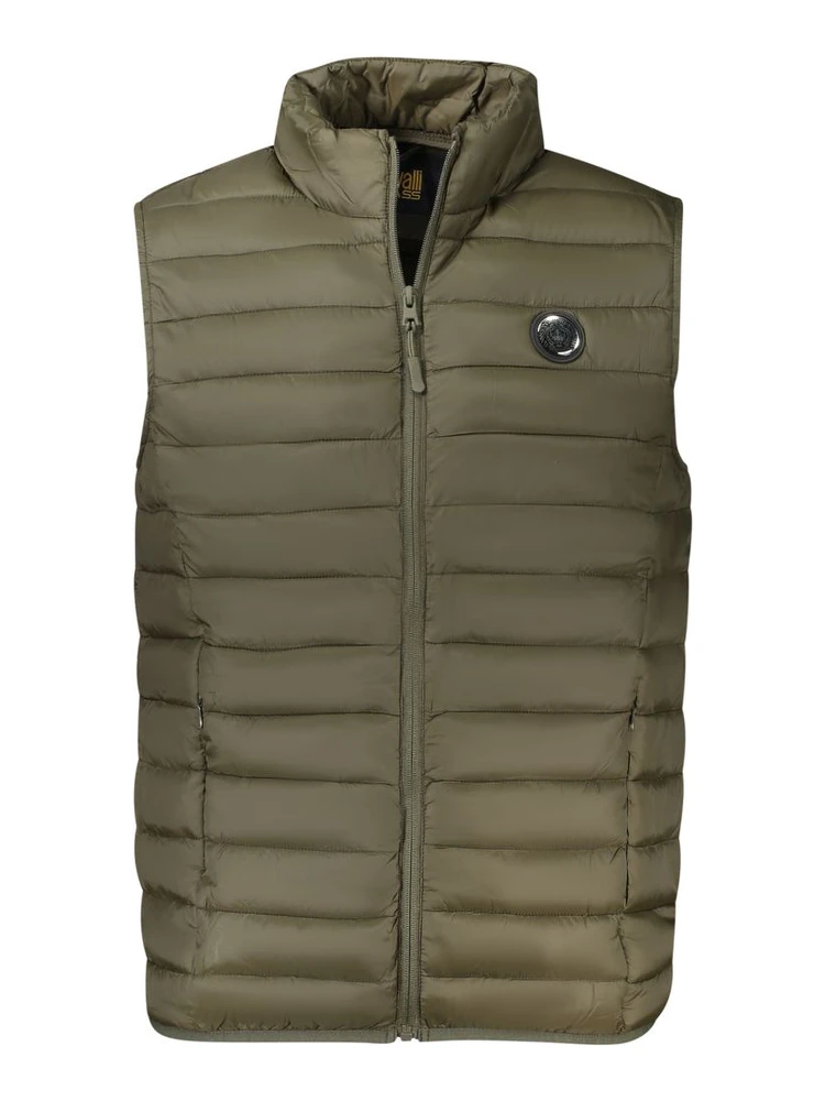 Green Polyester Men Jacket