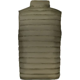 Green Polyester Men Jacket