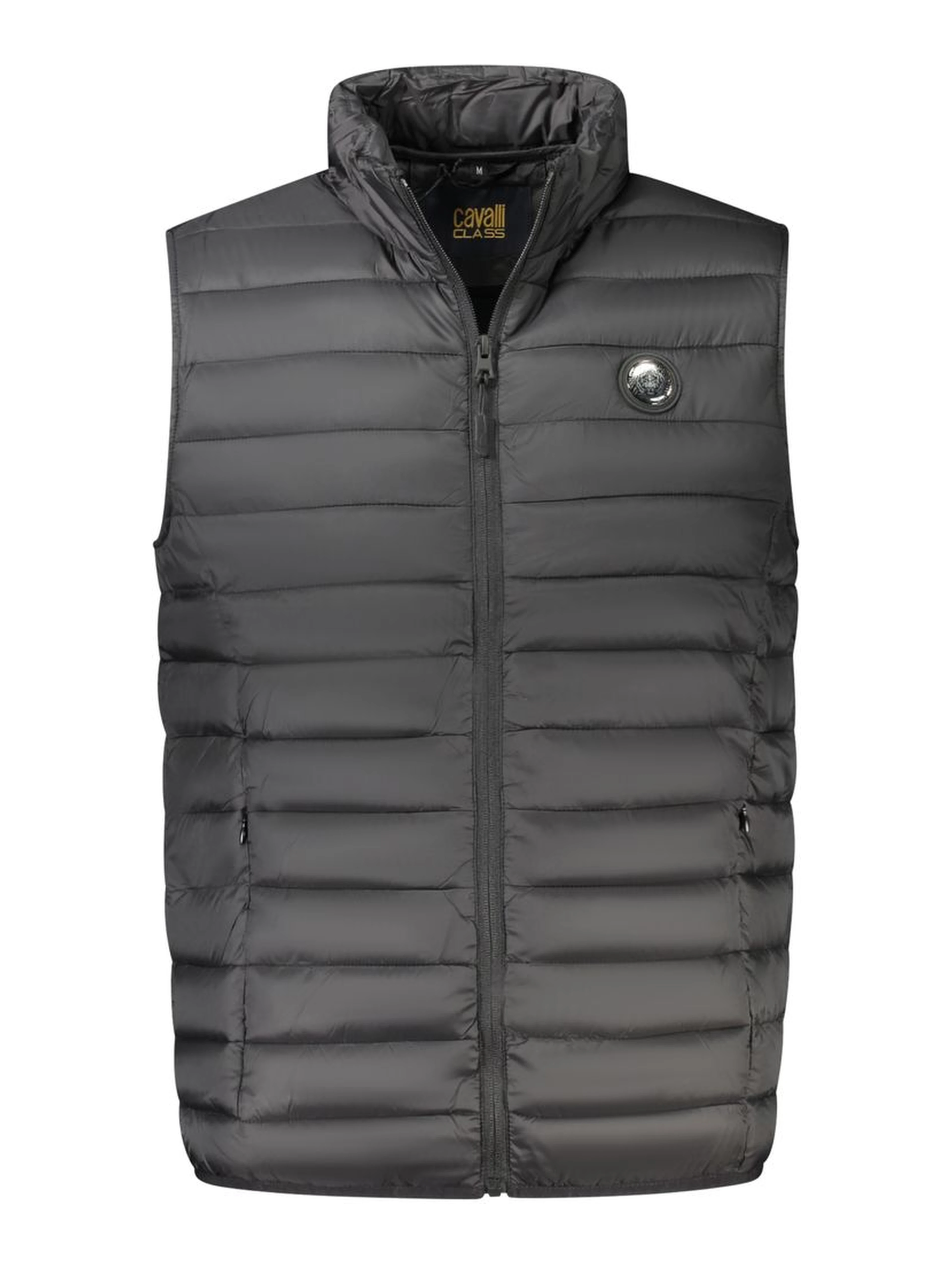 Black Polyester Men Jacket