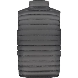Black Polyester Men Jacket