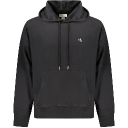 Black Cotton Men Sweater