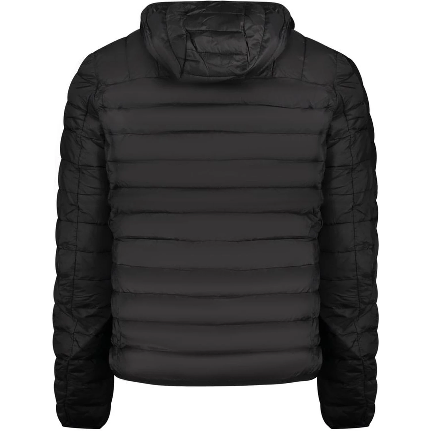 Black Polyester Men Jacket