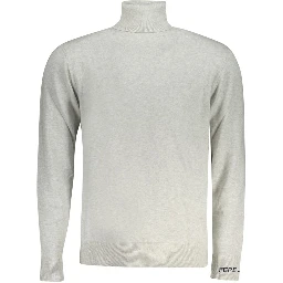 Gray Cotton Men Sweater