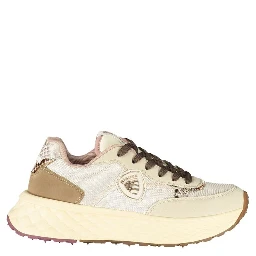 Beige Leather Women Sneaker