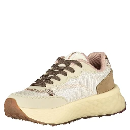 Beige Leather Women Sneaker