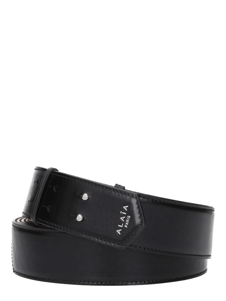 Black Leather Regular Belt