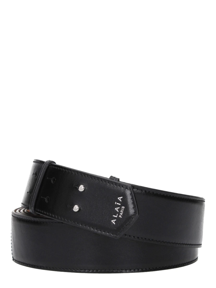 Black Leather Regular Belt