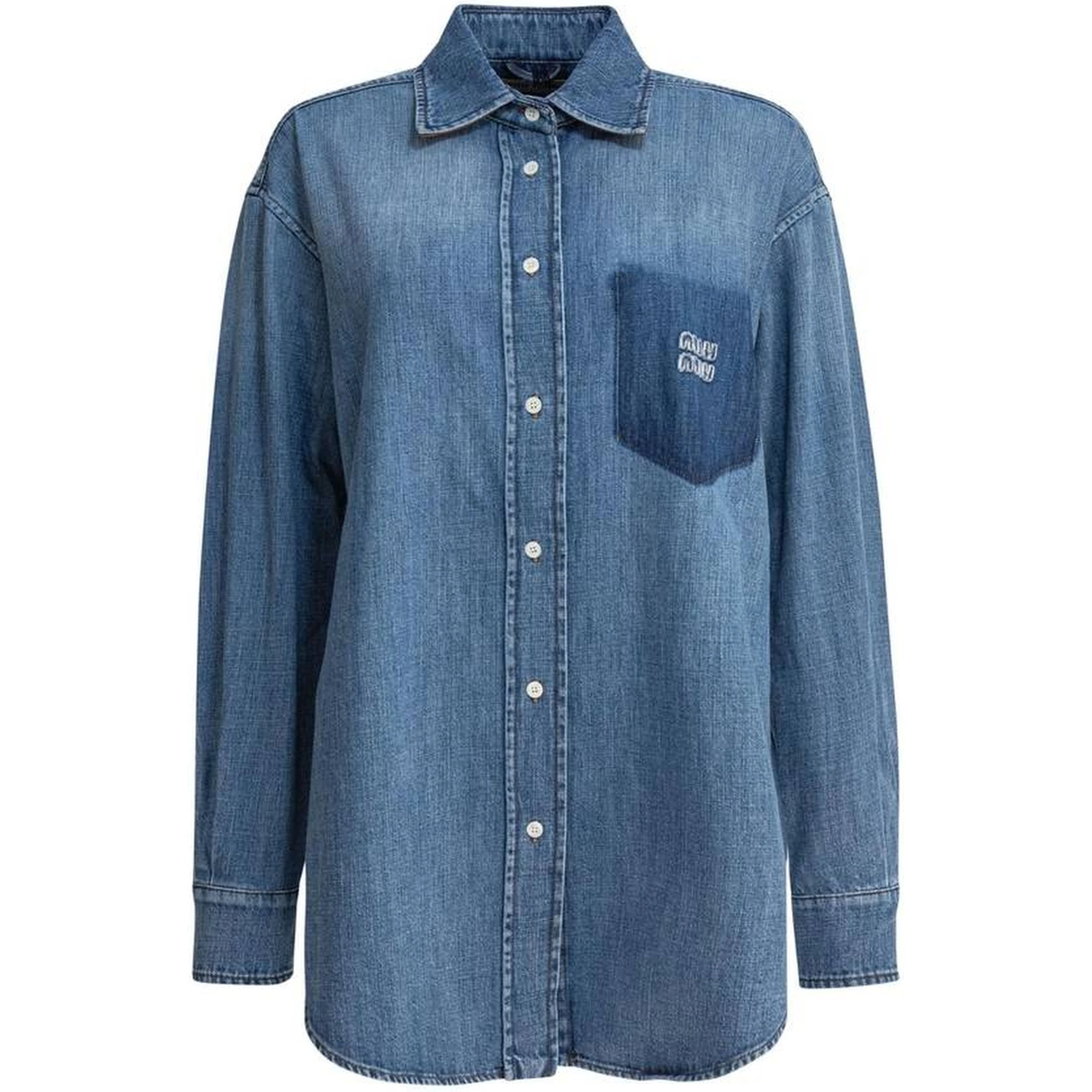 Cotton shirt with logo