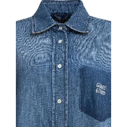 Cotton shirt with logo