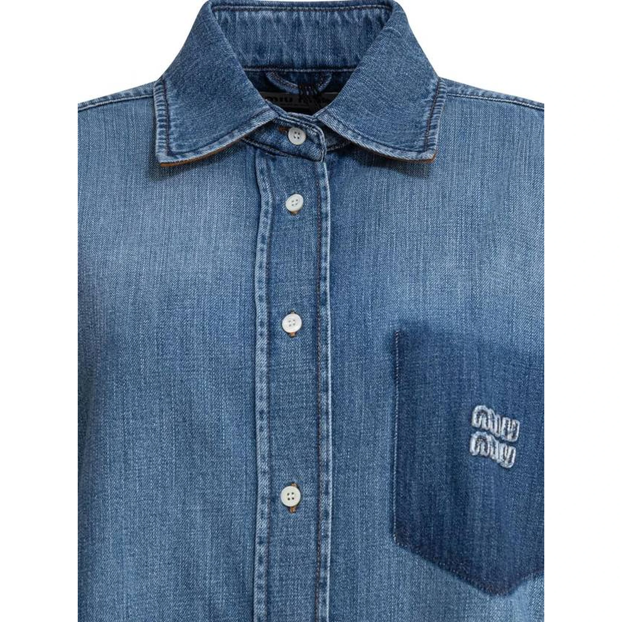 Cotton shirt with logo