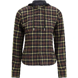 Brown Cotton Pattern Shirt